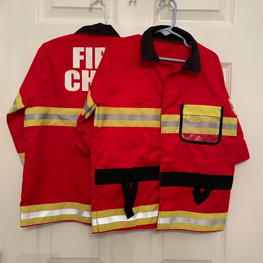 Melissa & Doug - Fire chief jackets (TWO) in decent and clean condition